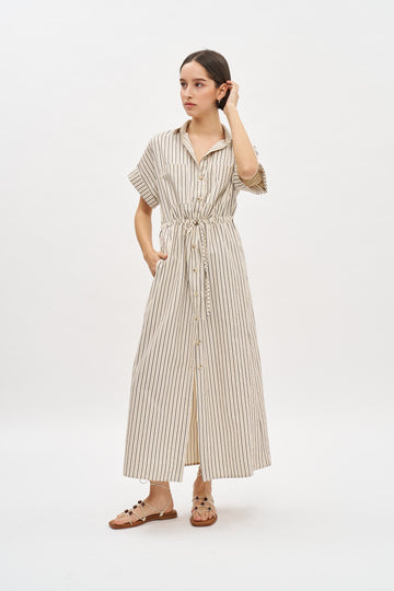 Daniel Dress Black Stripes