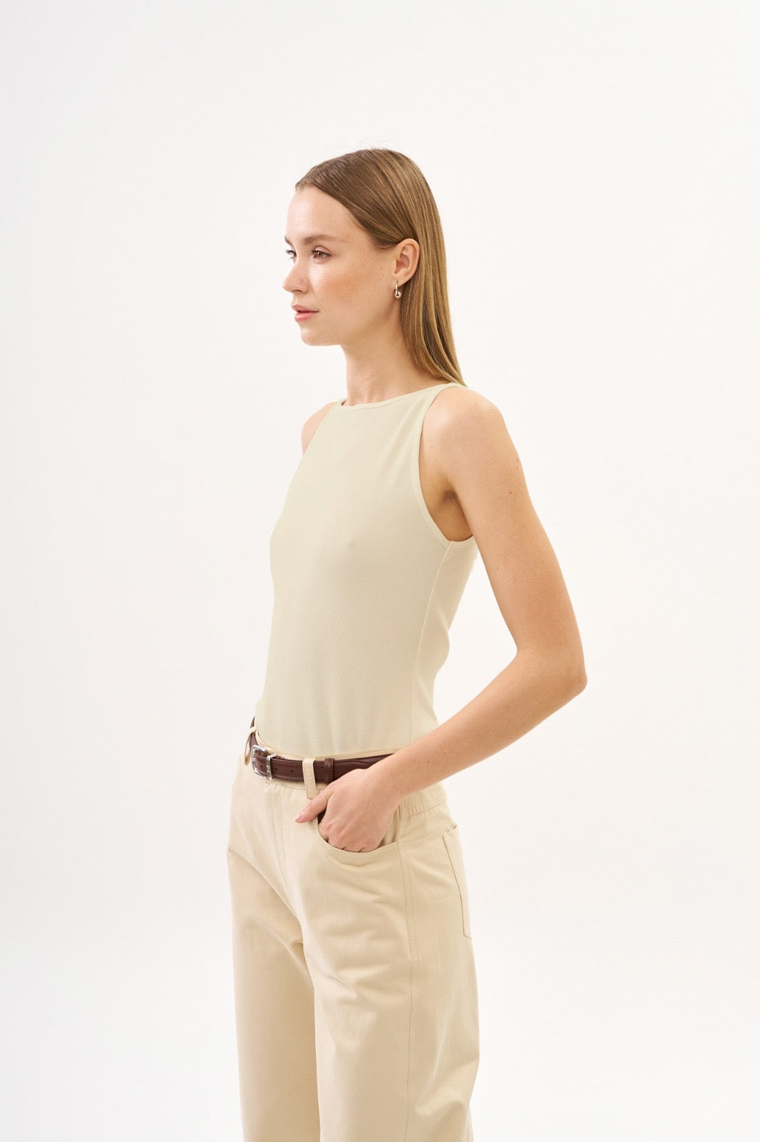 TRES Signature Belt Brown