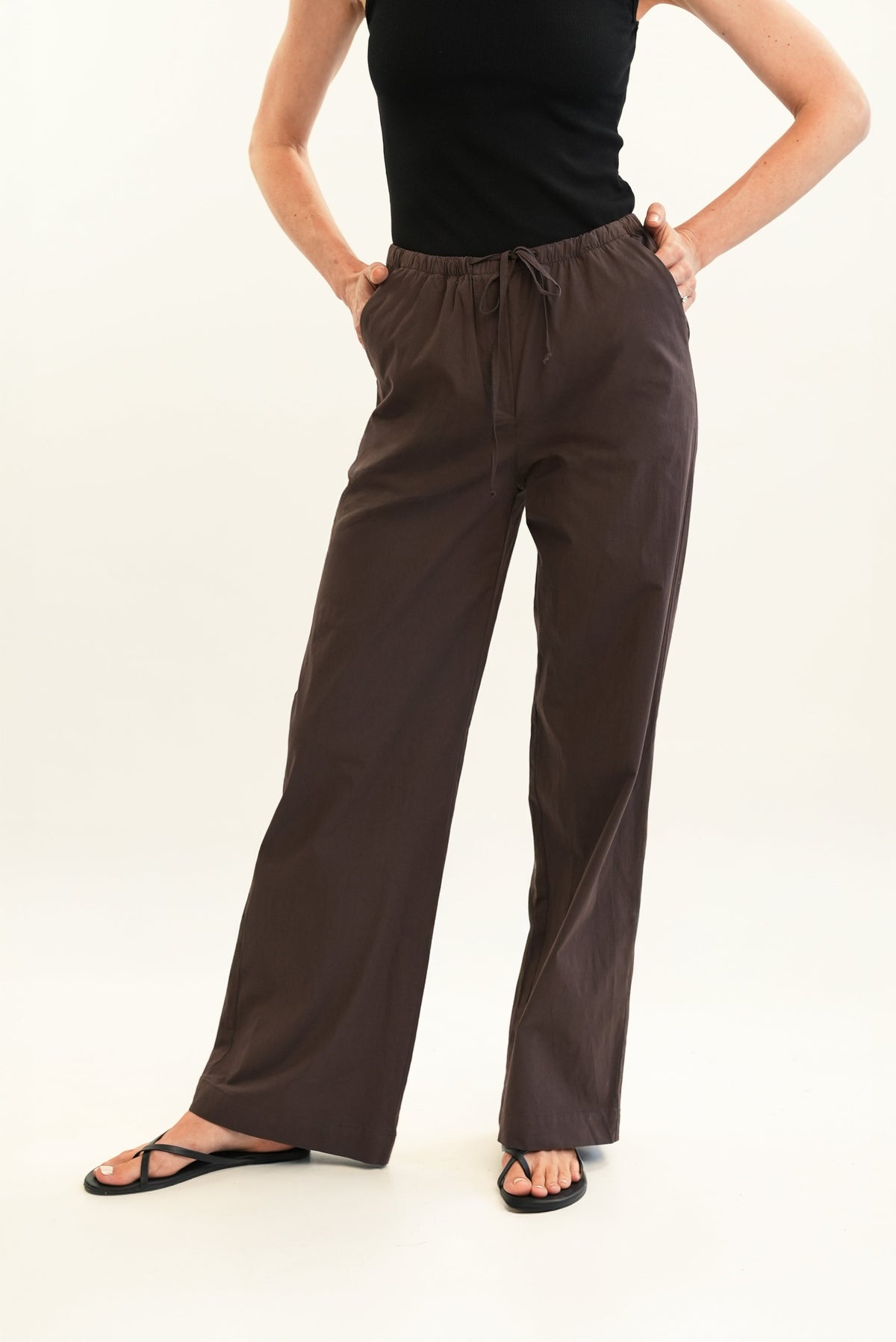 Uma Pants Cotton Espresso