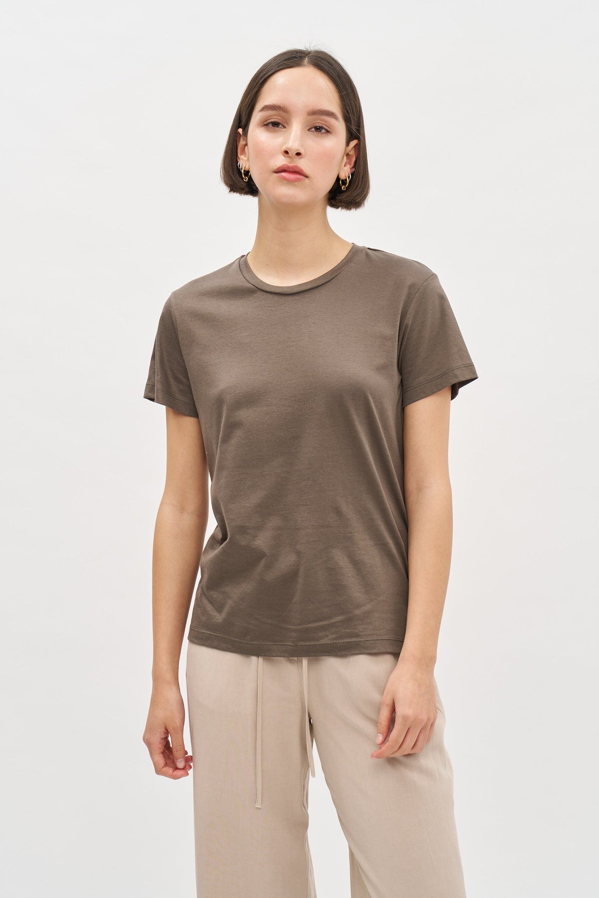 Tres Fitted T Dusty Olive