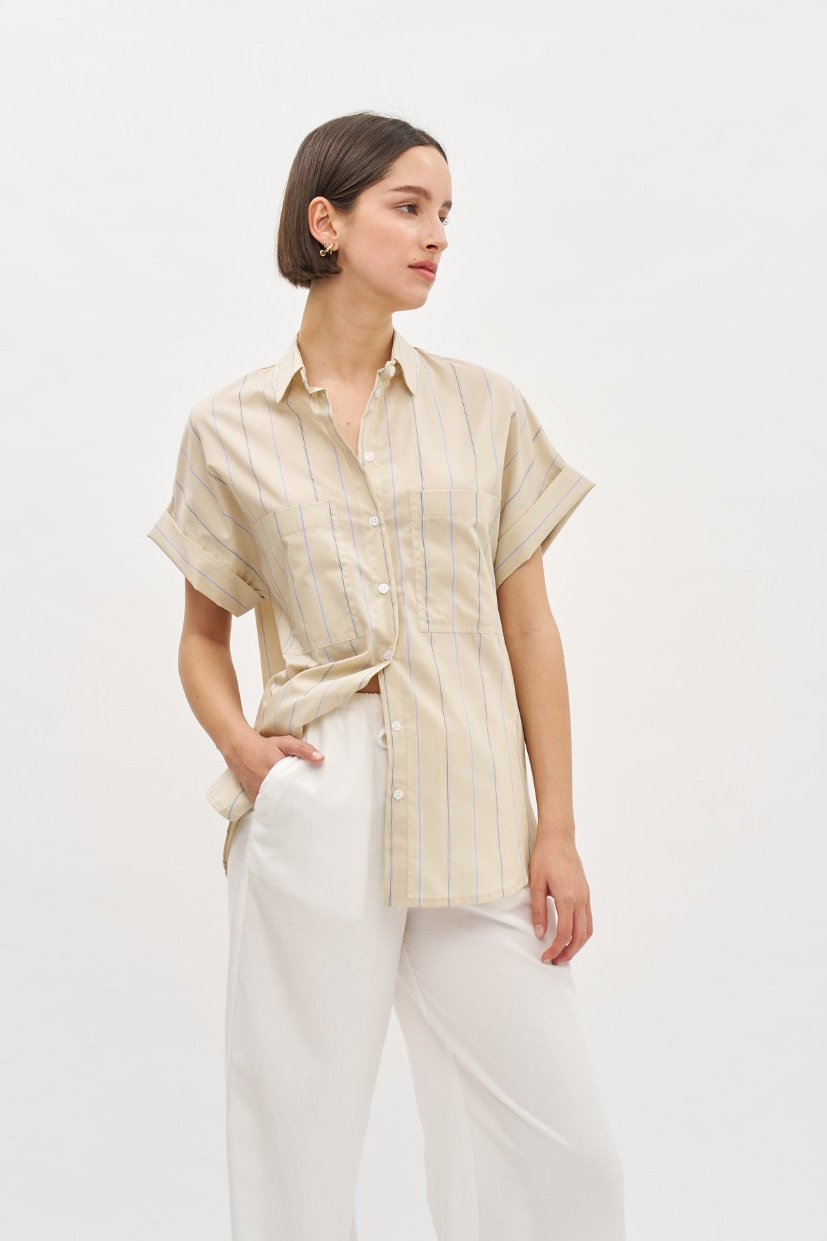 Daniel Blouse Sand stripes