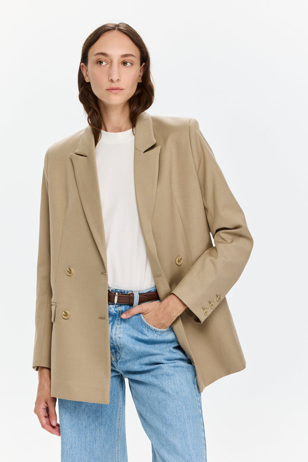 Elly Blazer Stone