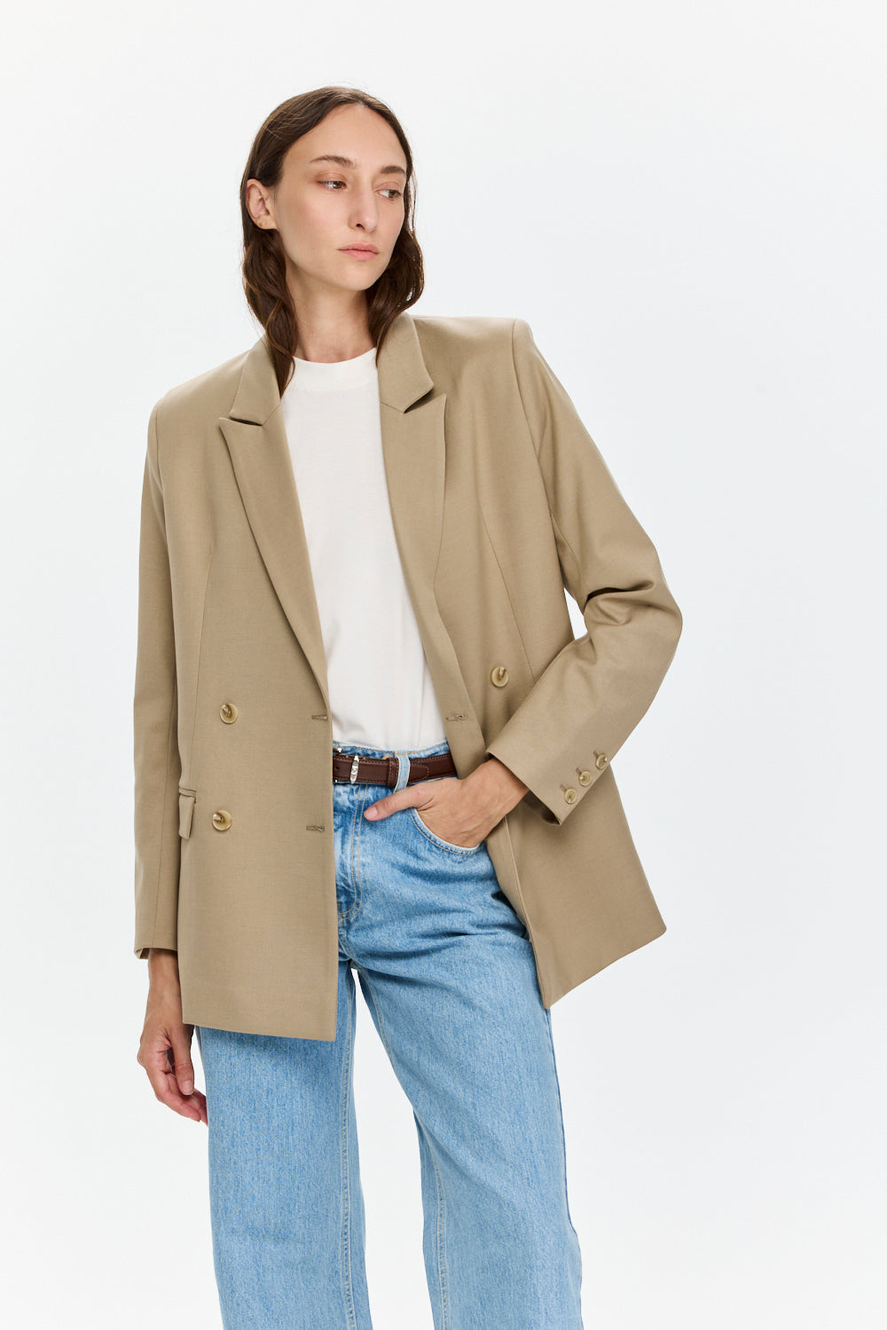 Elly Blazer Stone