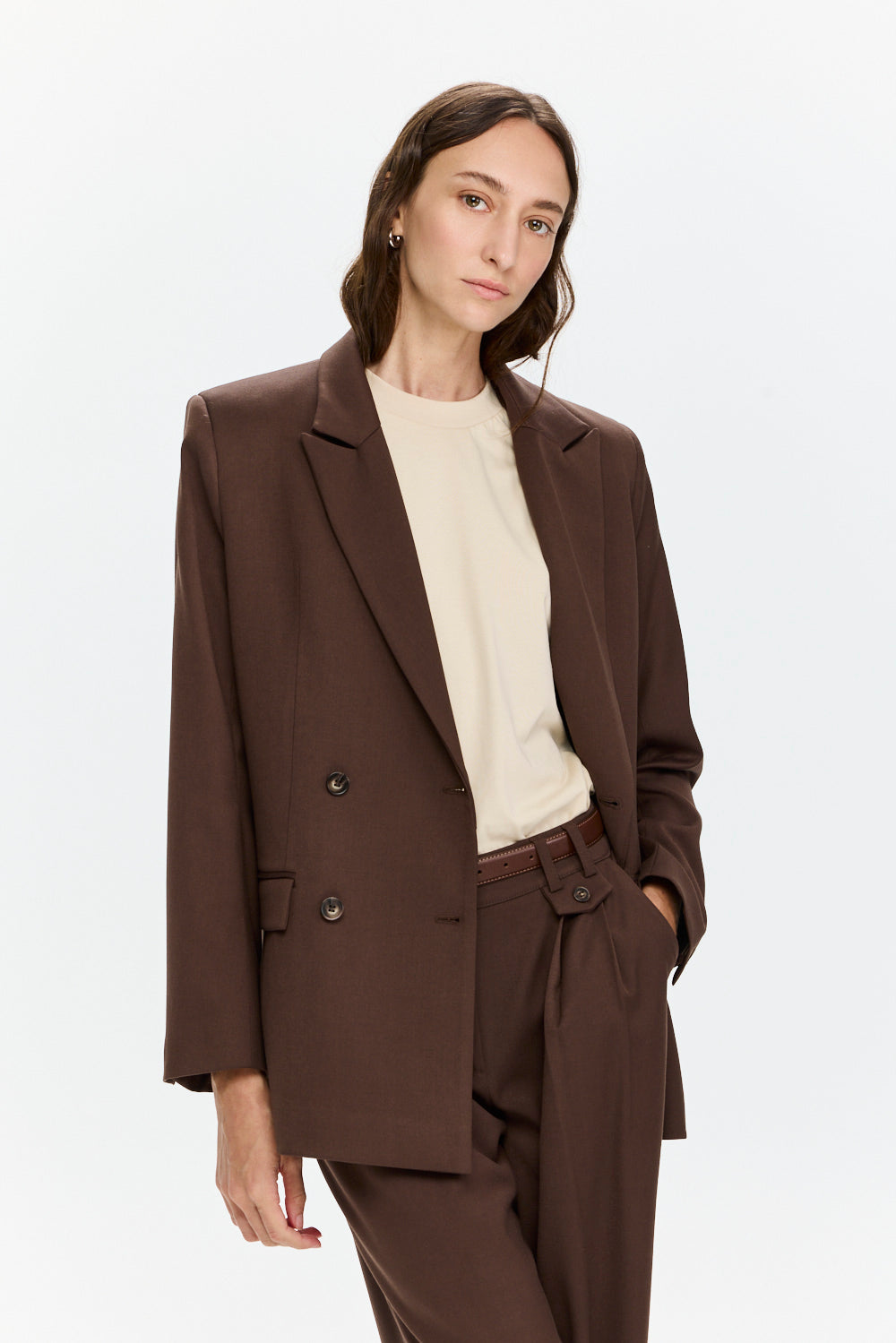 Elly Blazer Brown