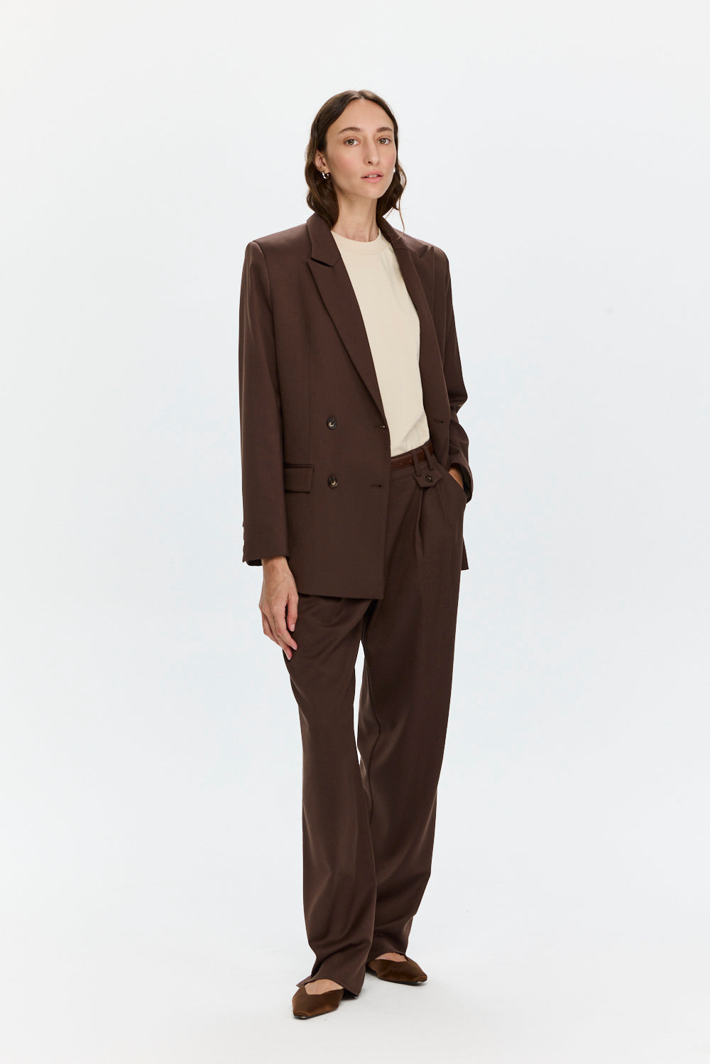 Elly Blazer Brown