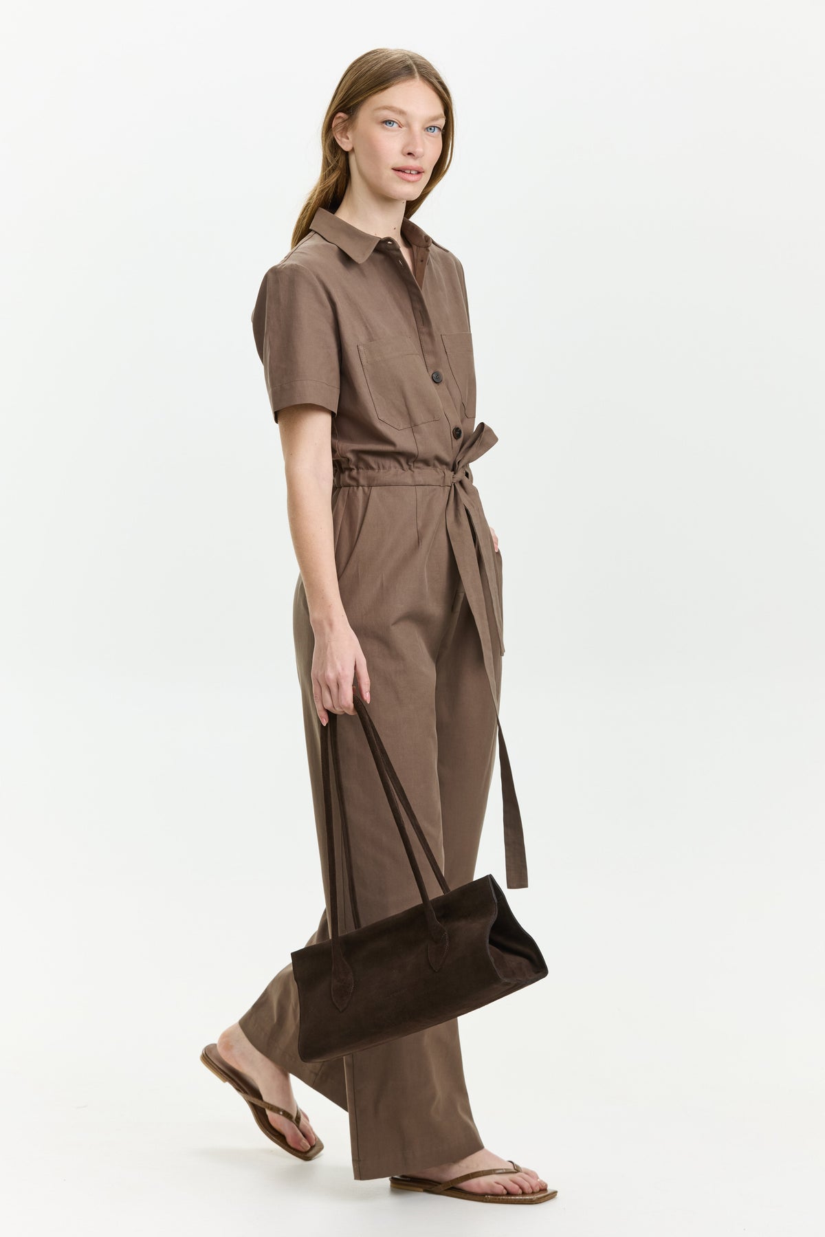 Ally Jumpsuit Dusty Brown