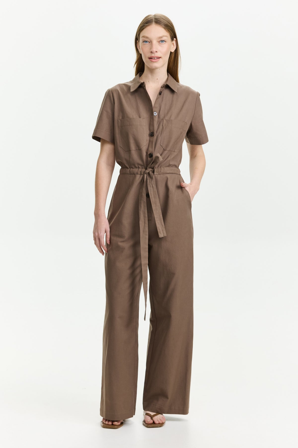 Ally Jumpsuit Dusty Brown