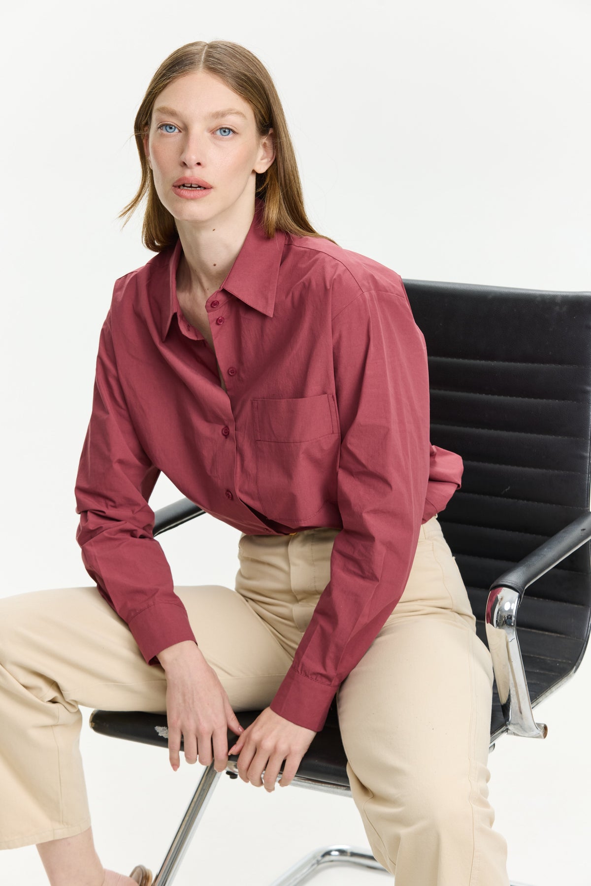 Sam Blouse Deep Red