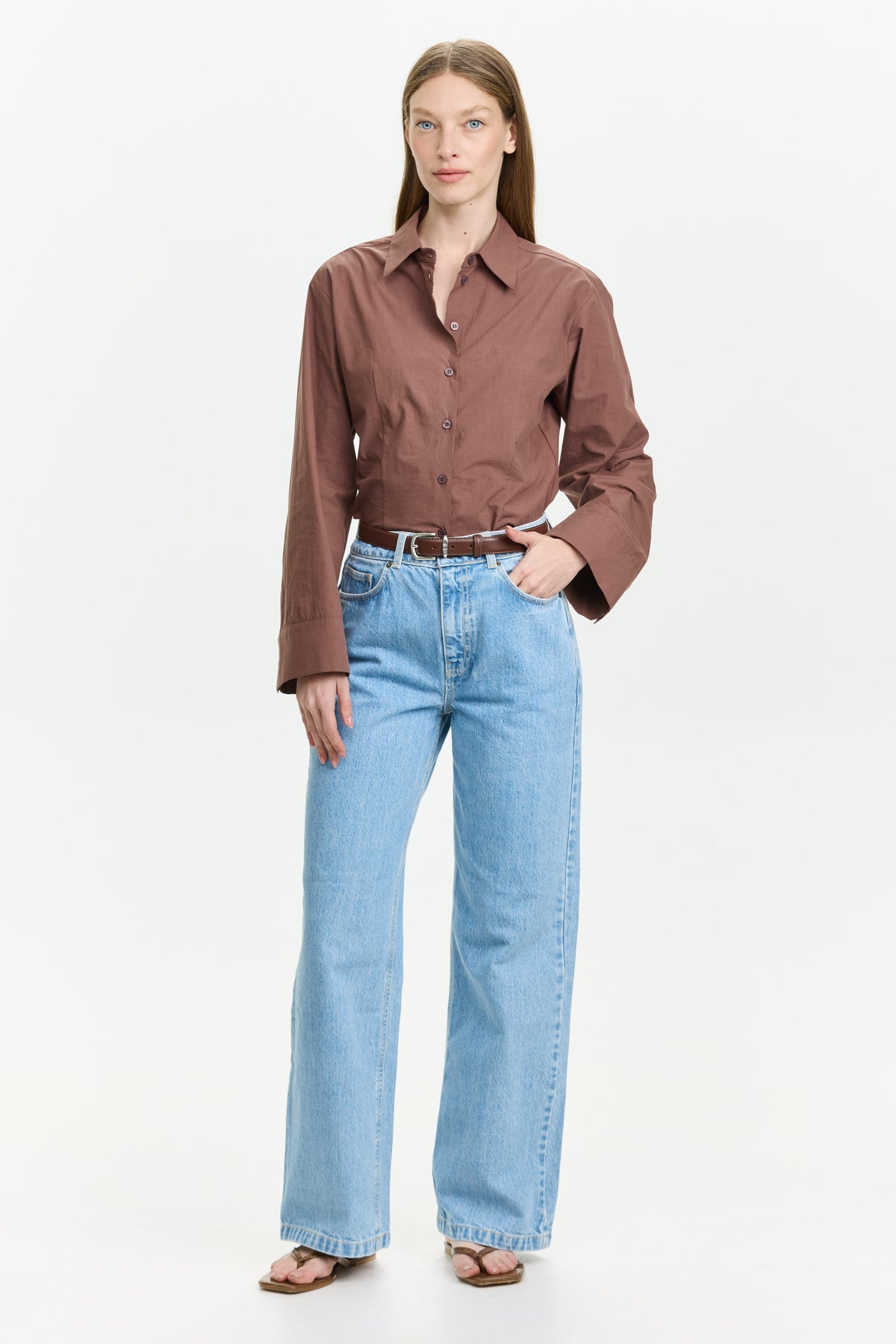Lilly Rose Blouse Choclate Brown