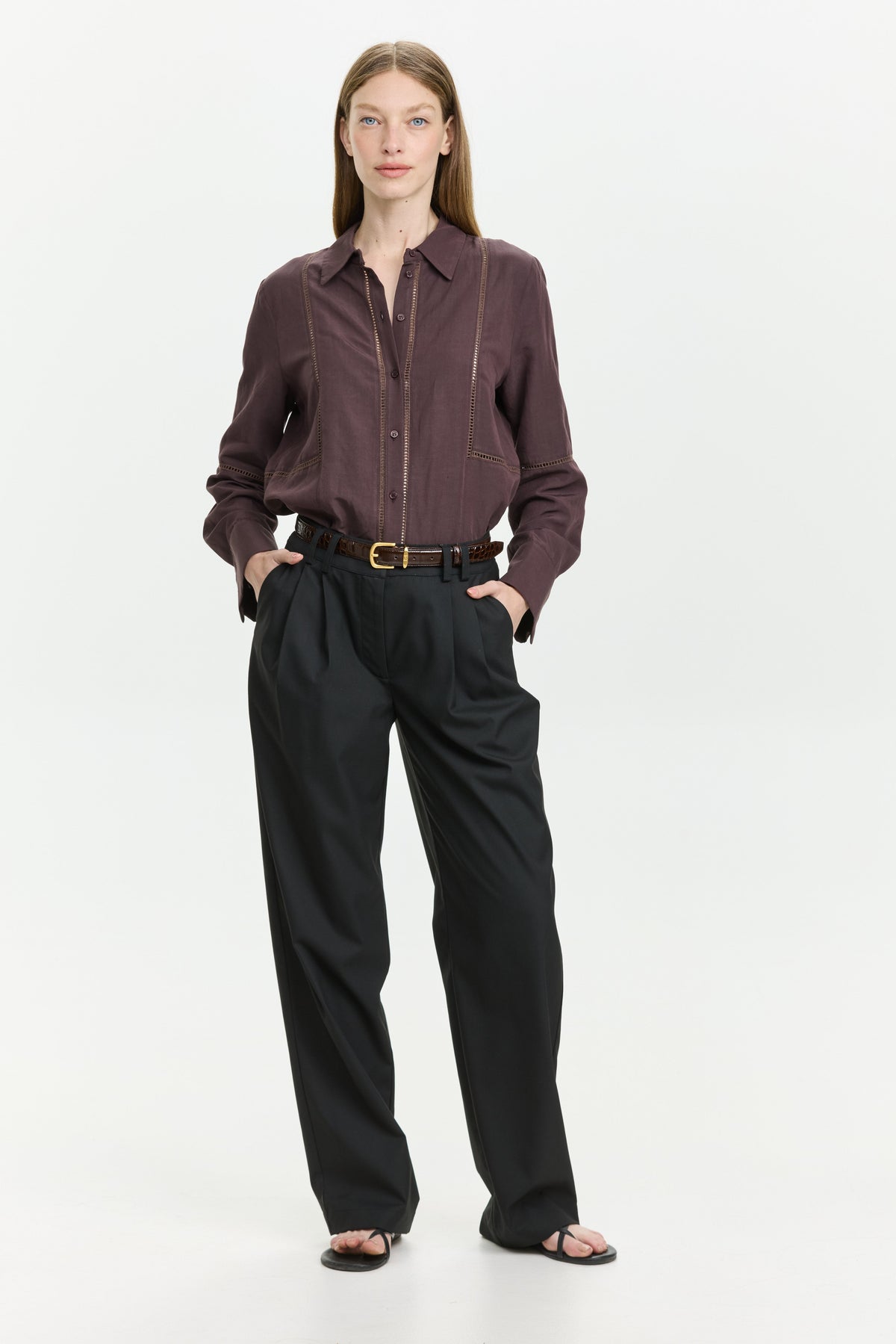 Molly Blouse Choclate Brown
