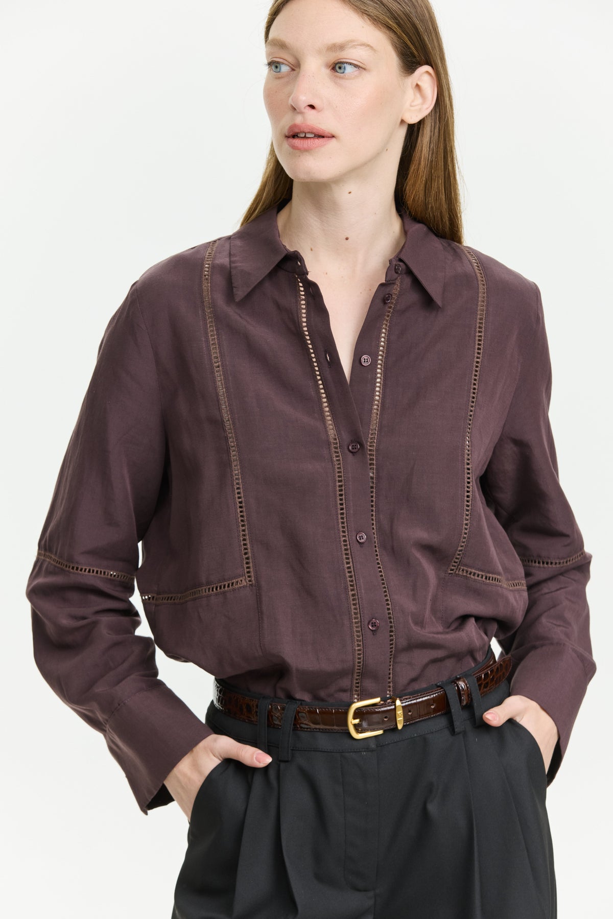 Molly Blouse Choclate Brown