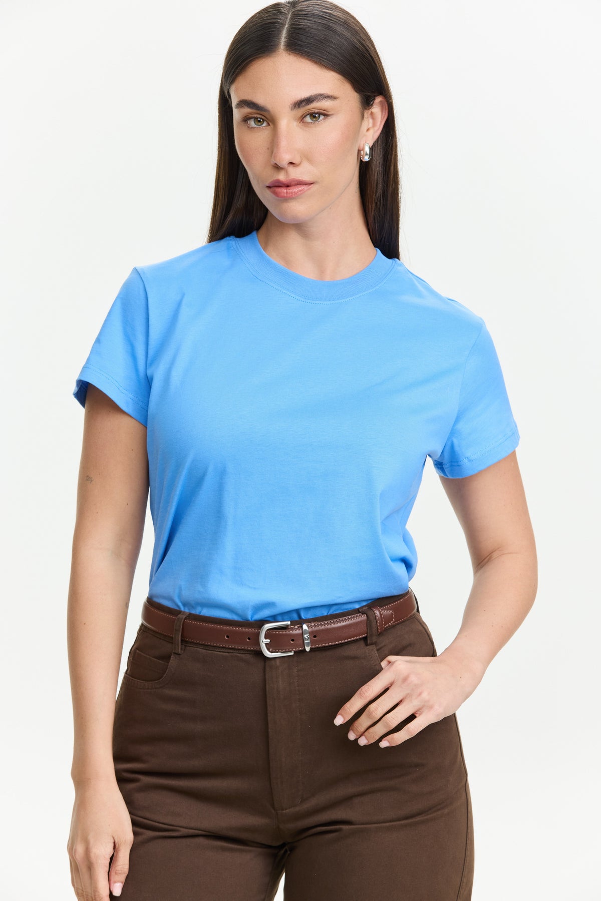 Tres fitted T Sky Blue