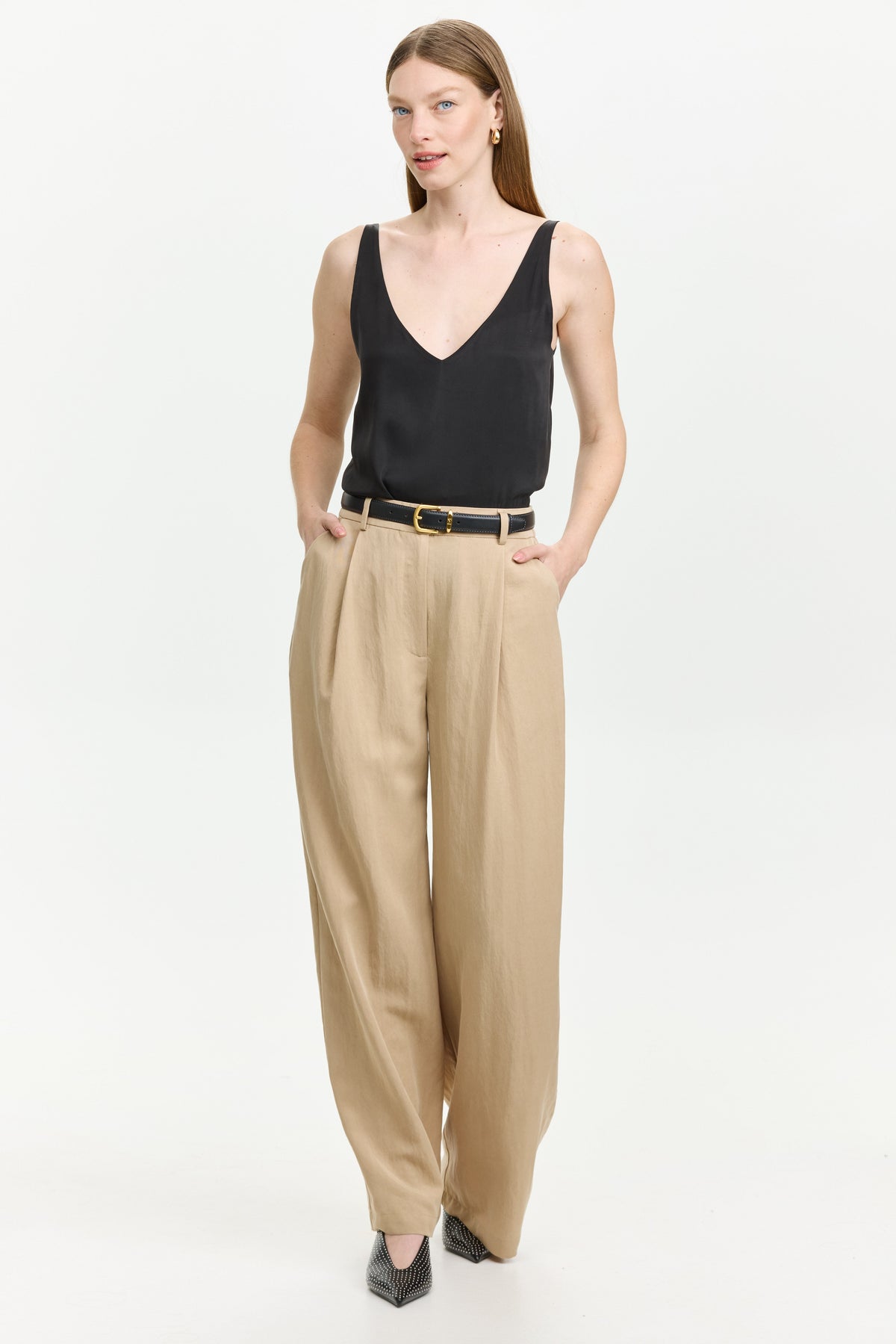 Oliver Cotton Pants Beige
