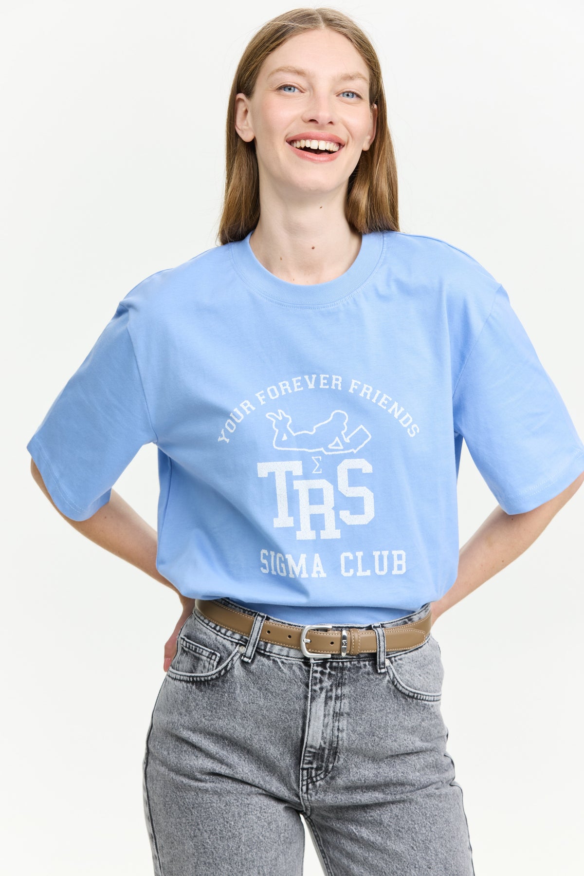 TRES Oversized T Blue