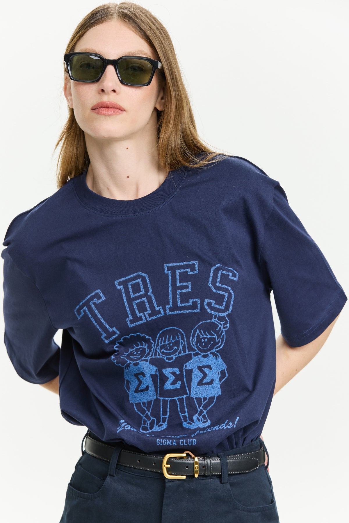 Oversized T Navy