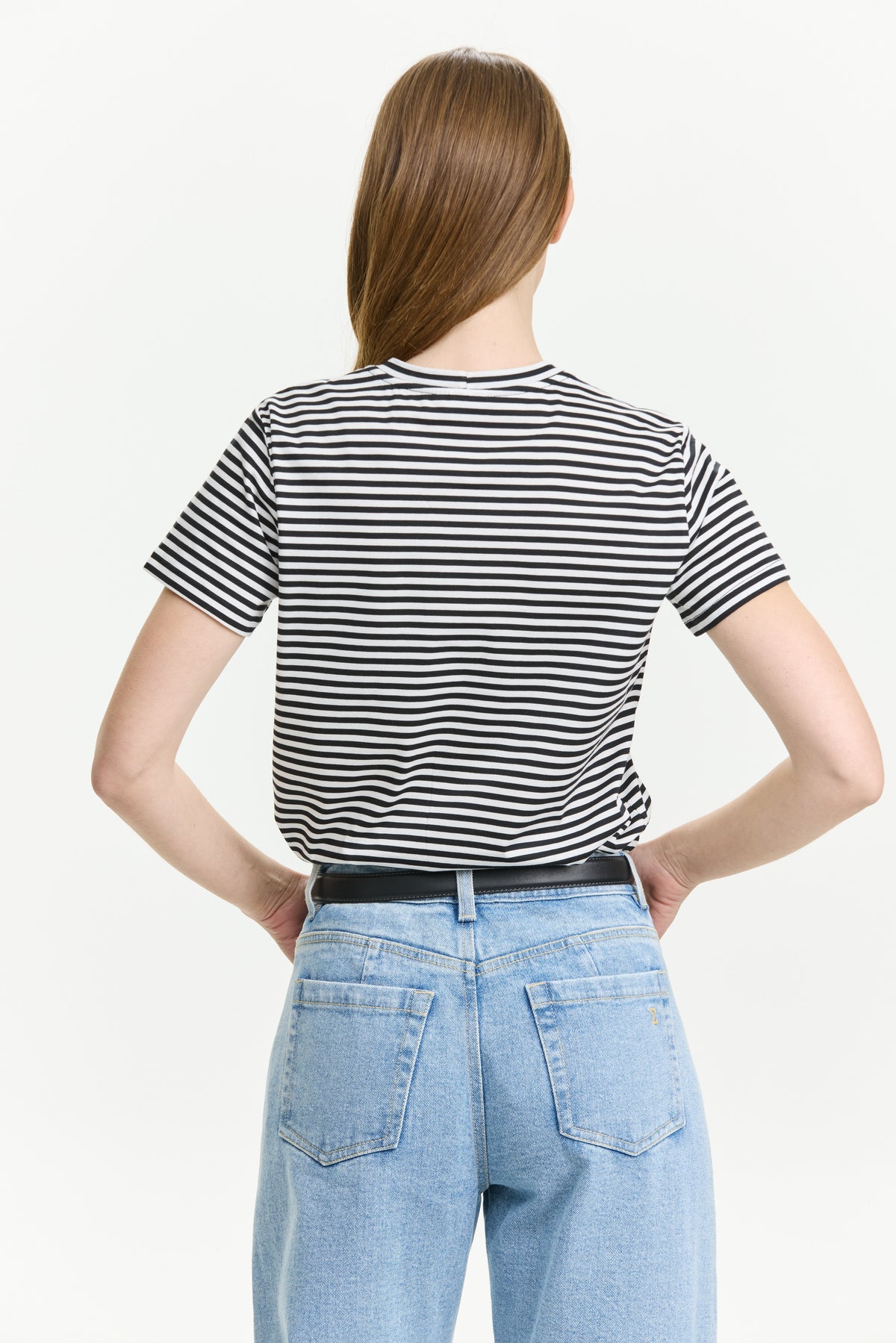 Tres fitted T Stripes Black