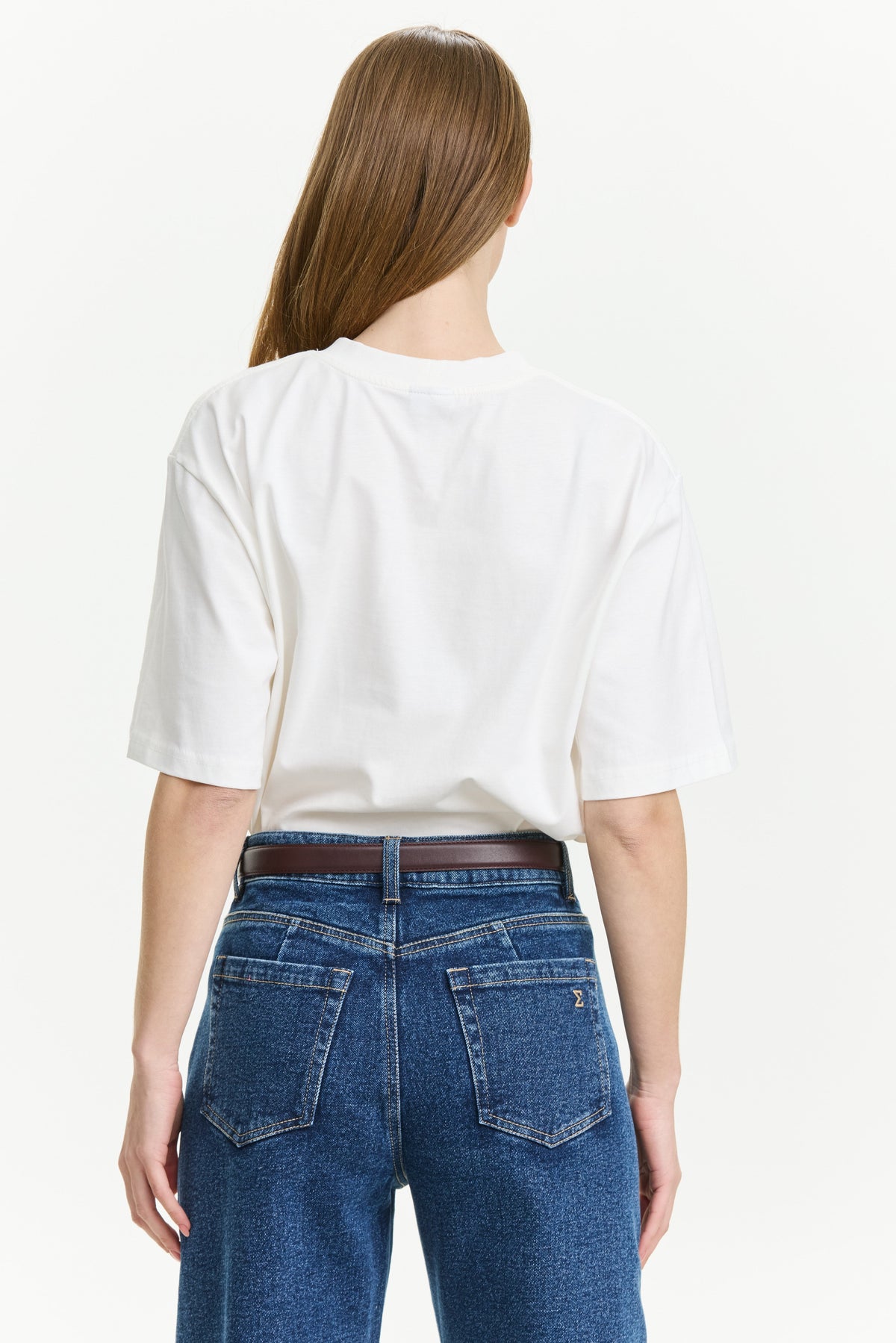 Oversized T White