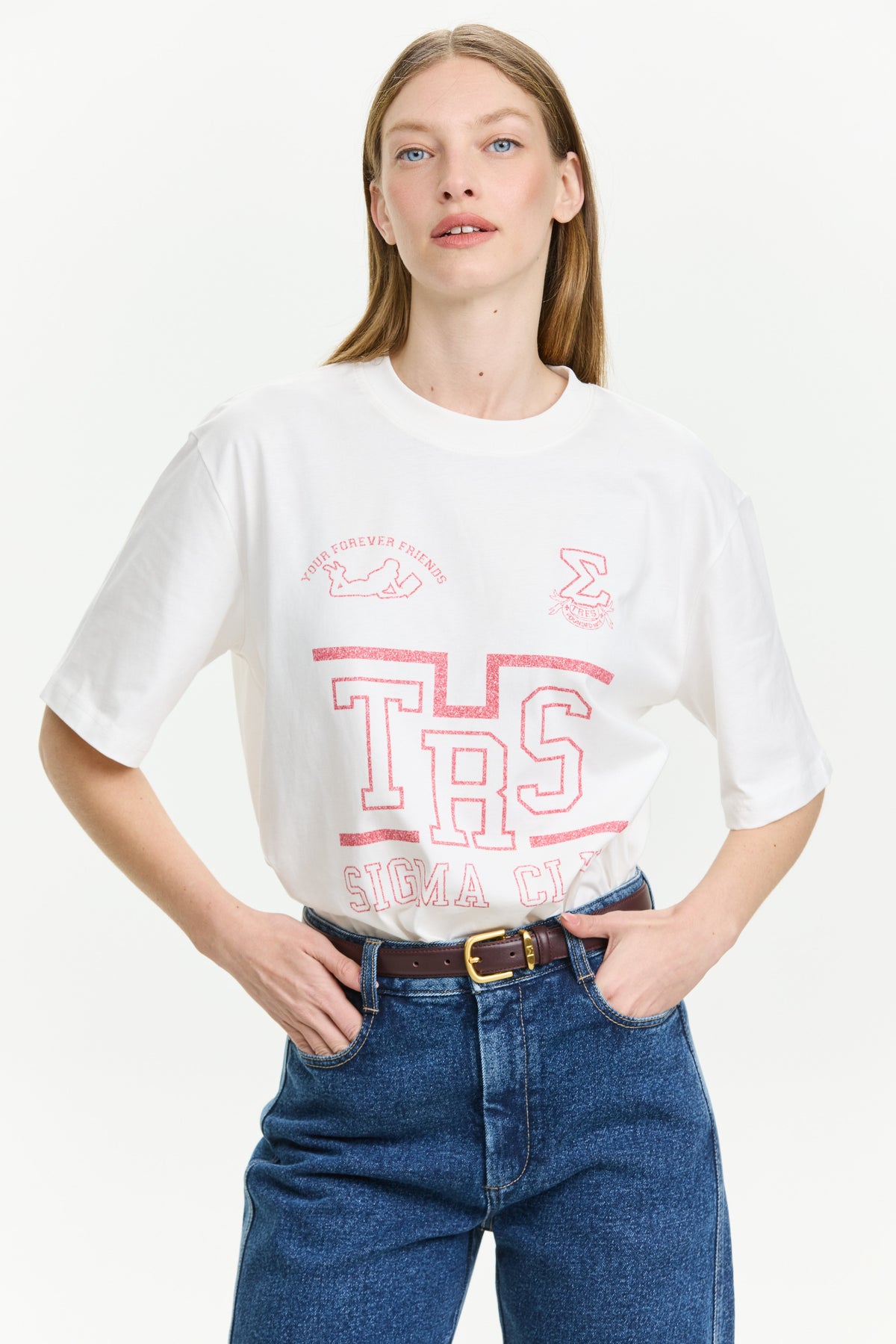 Oversized T White