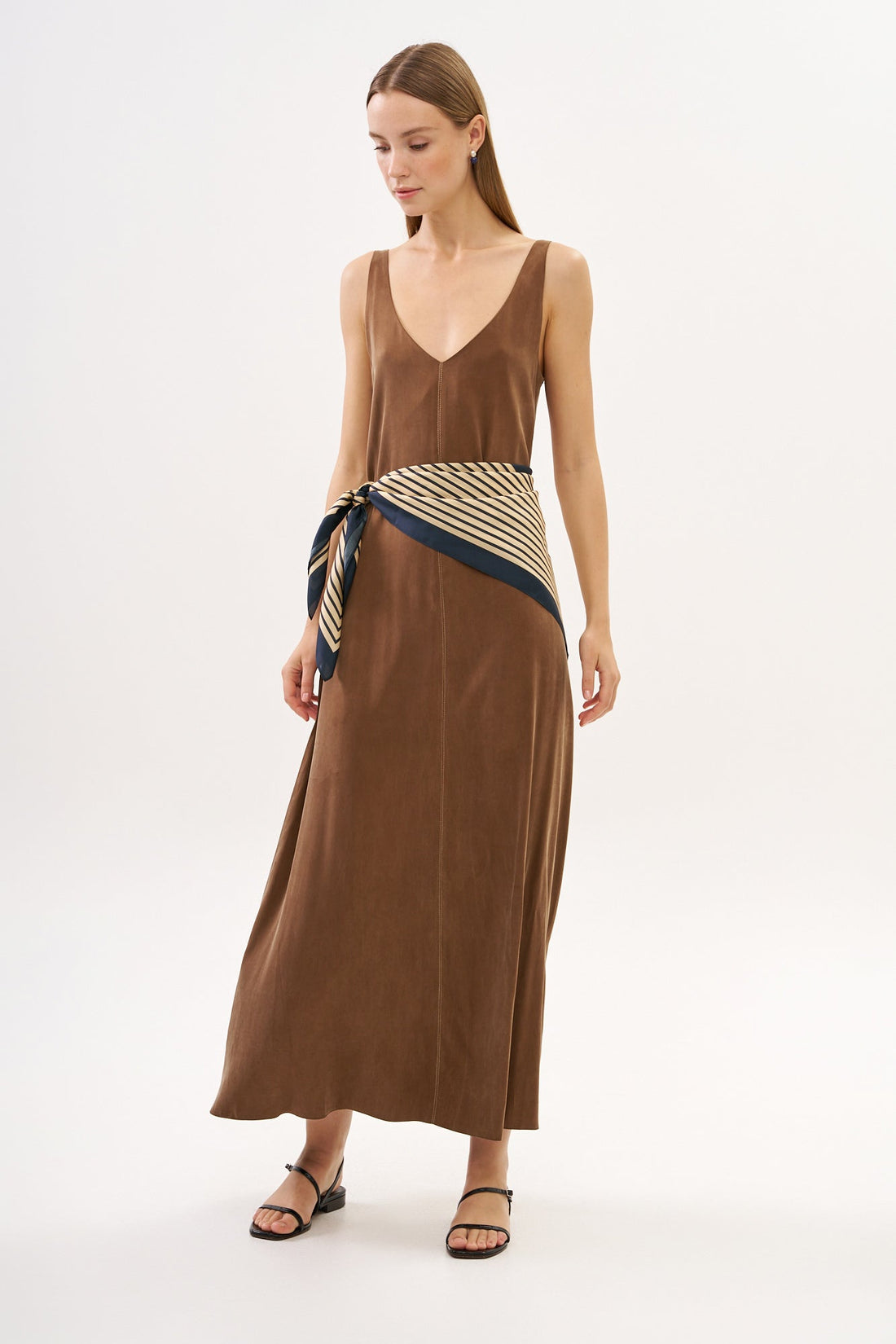 Kate Cupro Dress Brown