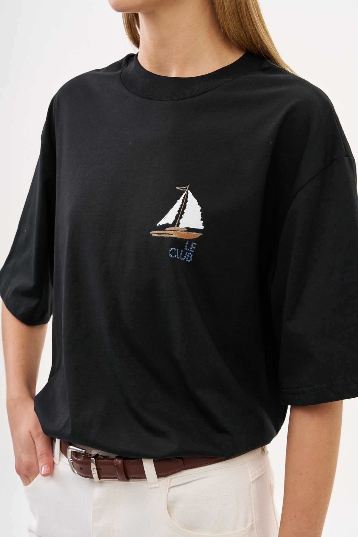 Le Femmes Oversized T Black