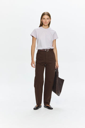 Barrel Leg Pants Brown