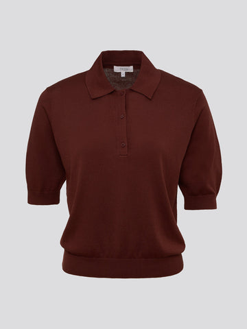 Short Sleeve Polo Chocolate