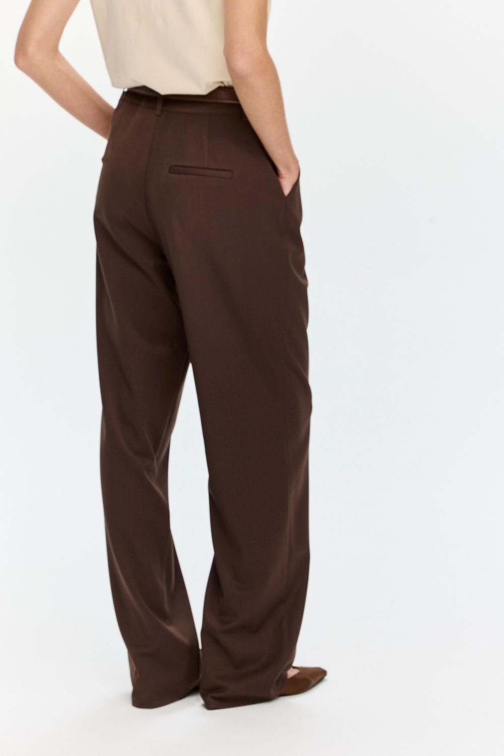 Noah Tailored Pants Brown