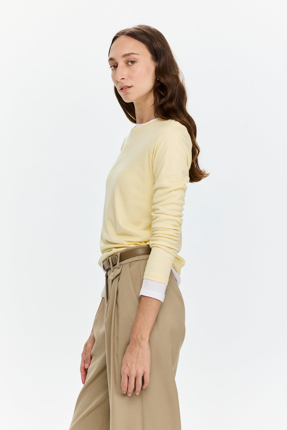 Mili Tencel Silk Top Yellow