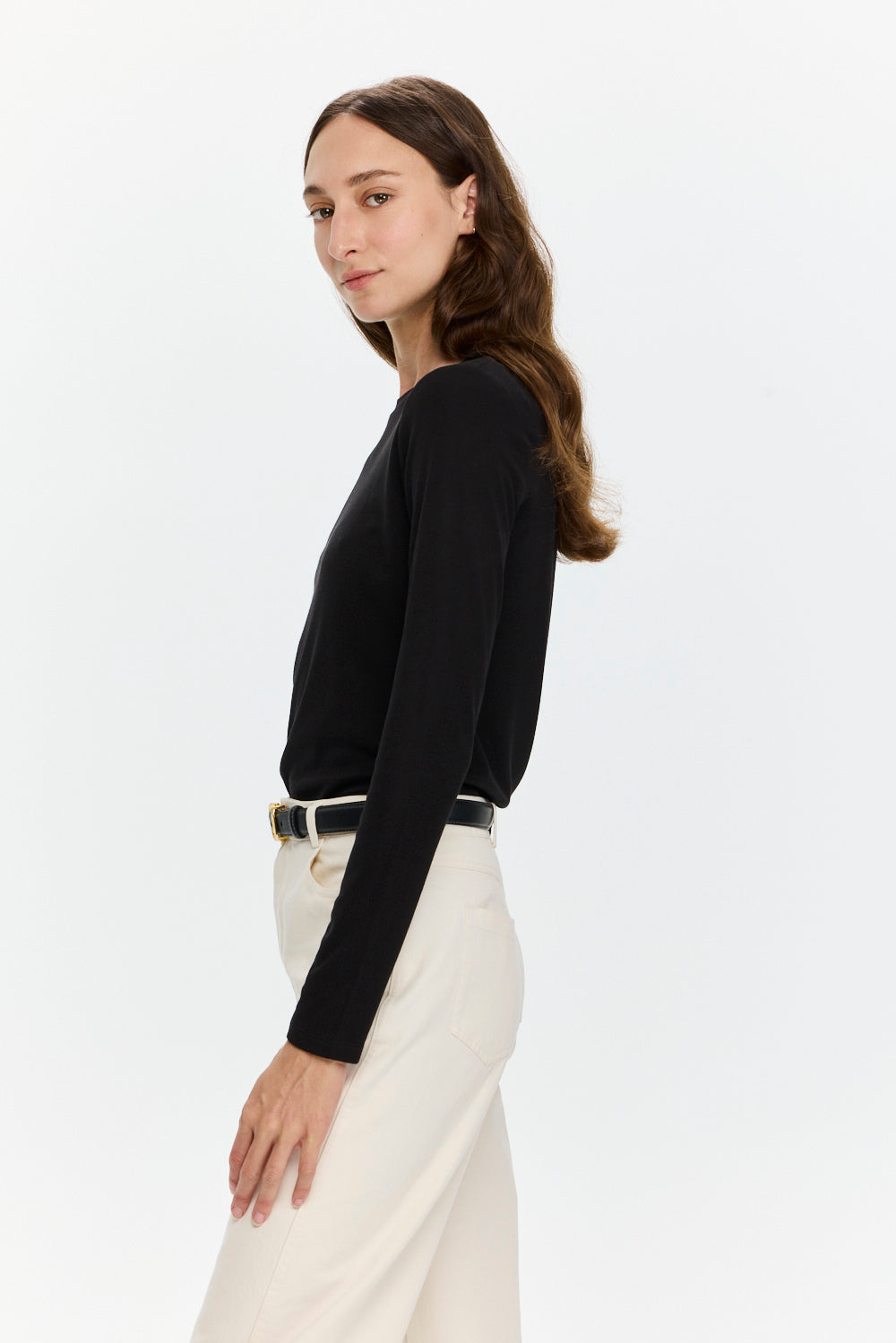 Mili Tencel Silk Top Black