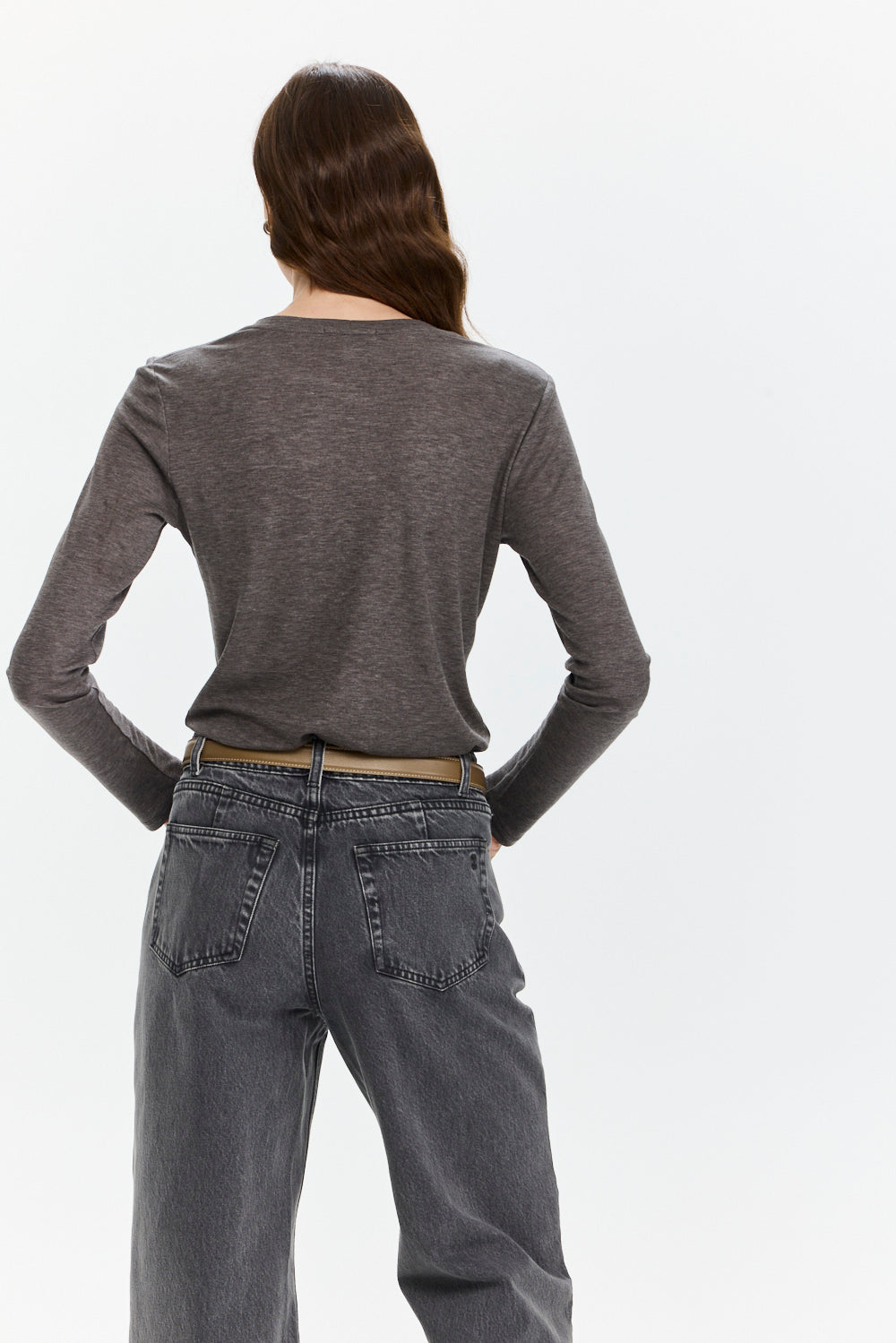 Mili Tencel Silk Top Grey