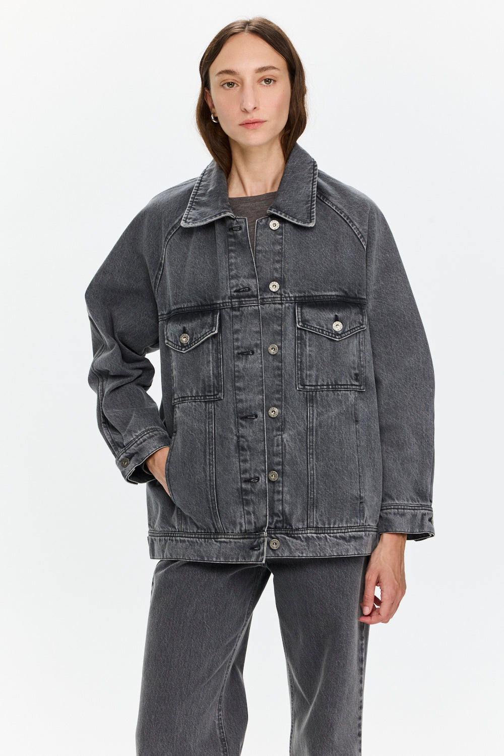 Denim Jacket Washed Grey