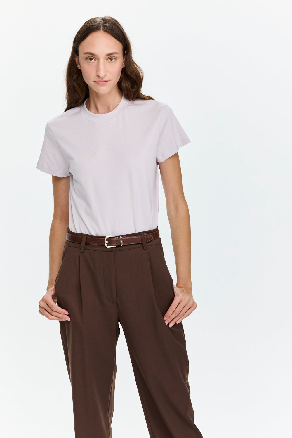 Tres fitted T Soft Lilach