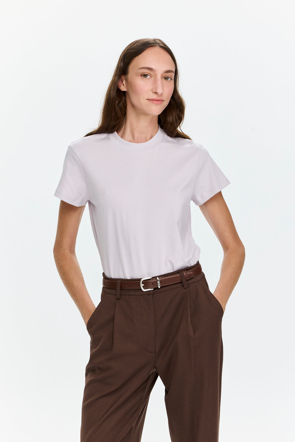 Tres fitted T Soft Lilach