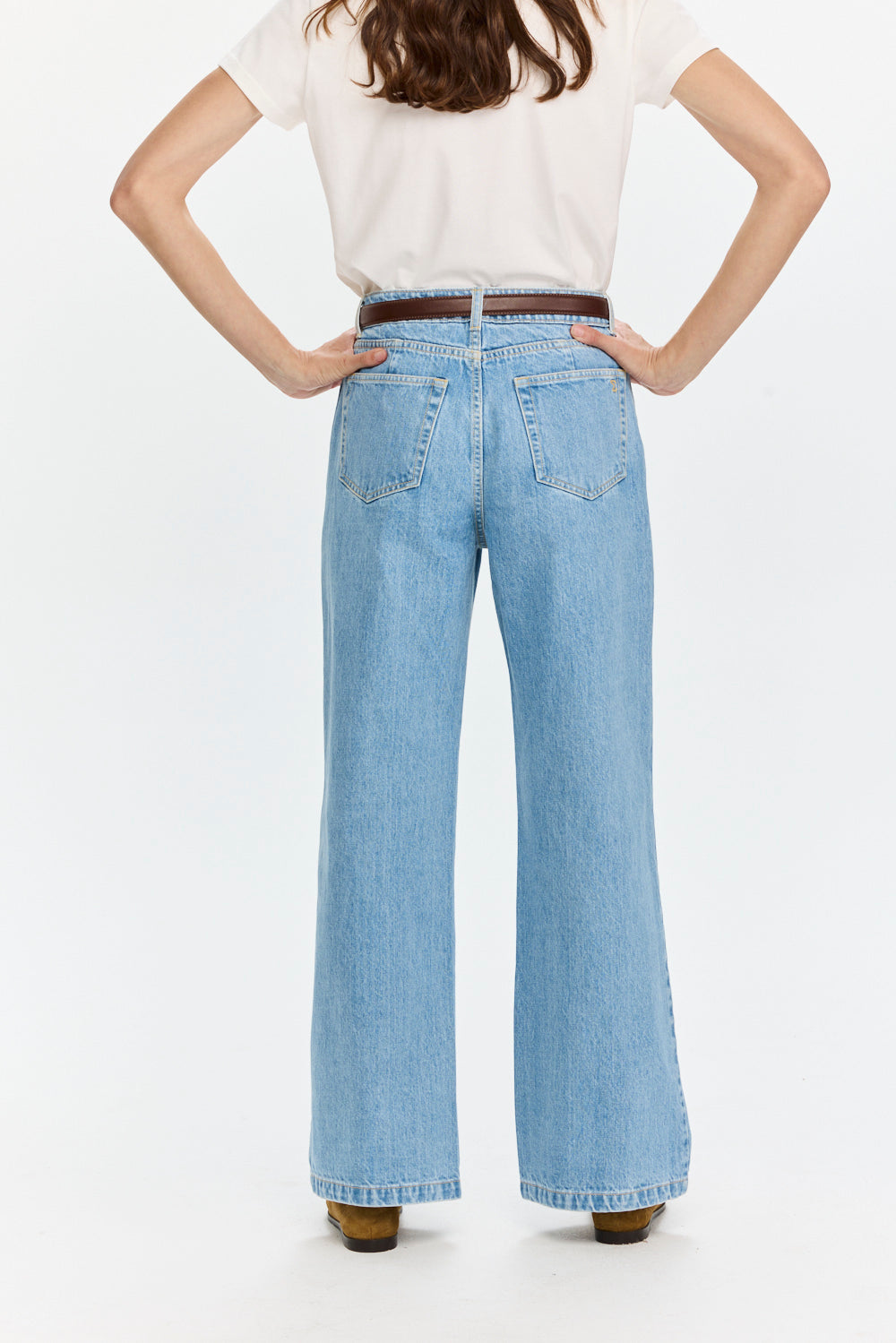 Wide Leg Denim Light Blue