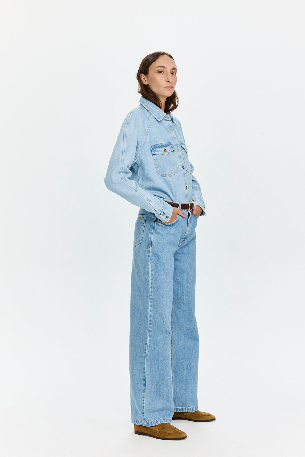 Denim Shirt Sky Blue