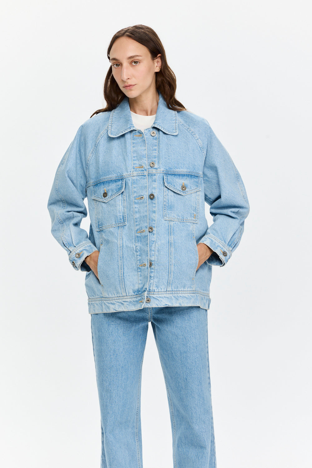 Denim Jacket Sky Blue
