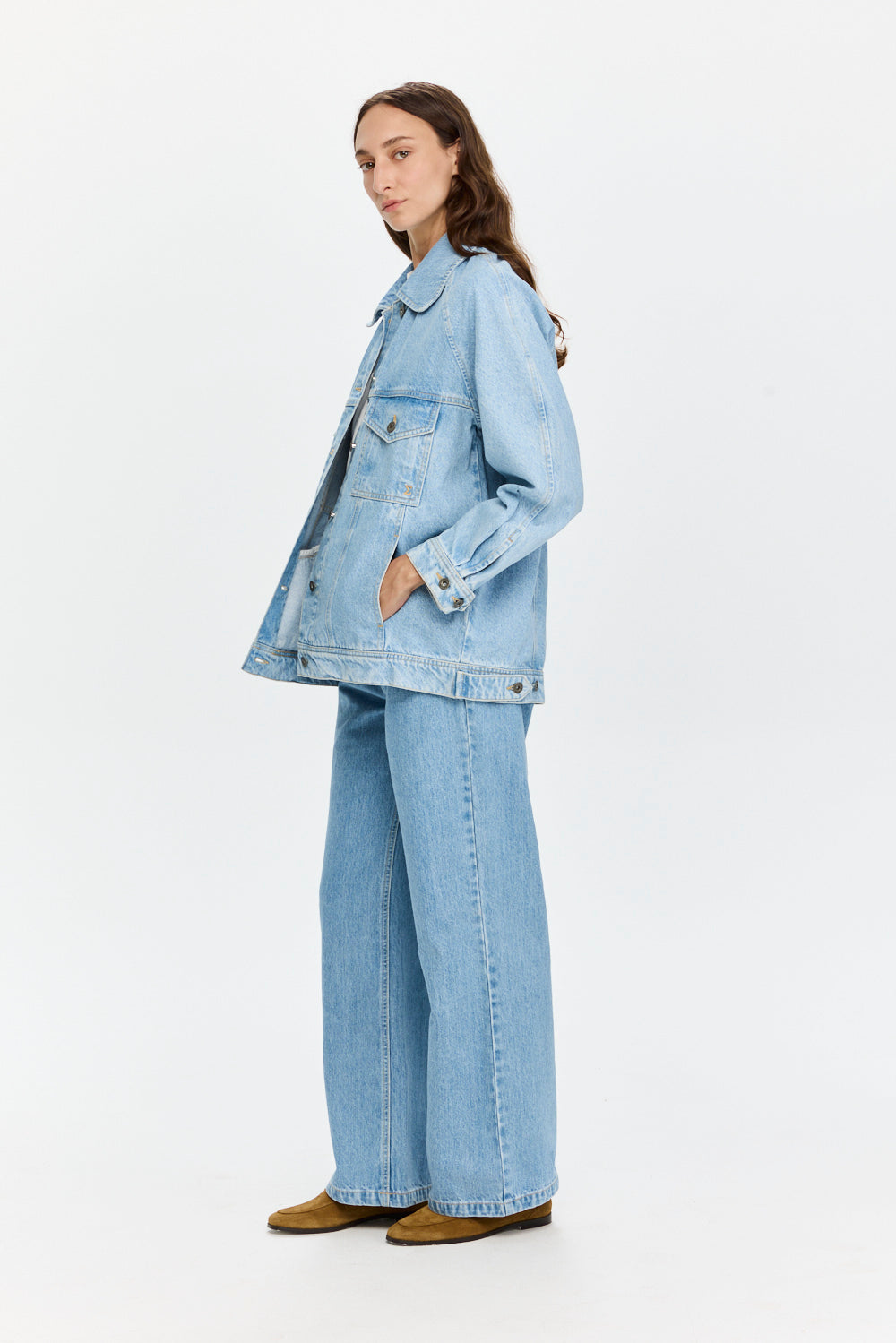 Denim Jacket Sky Blue