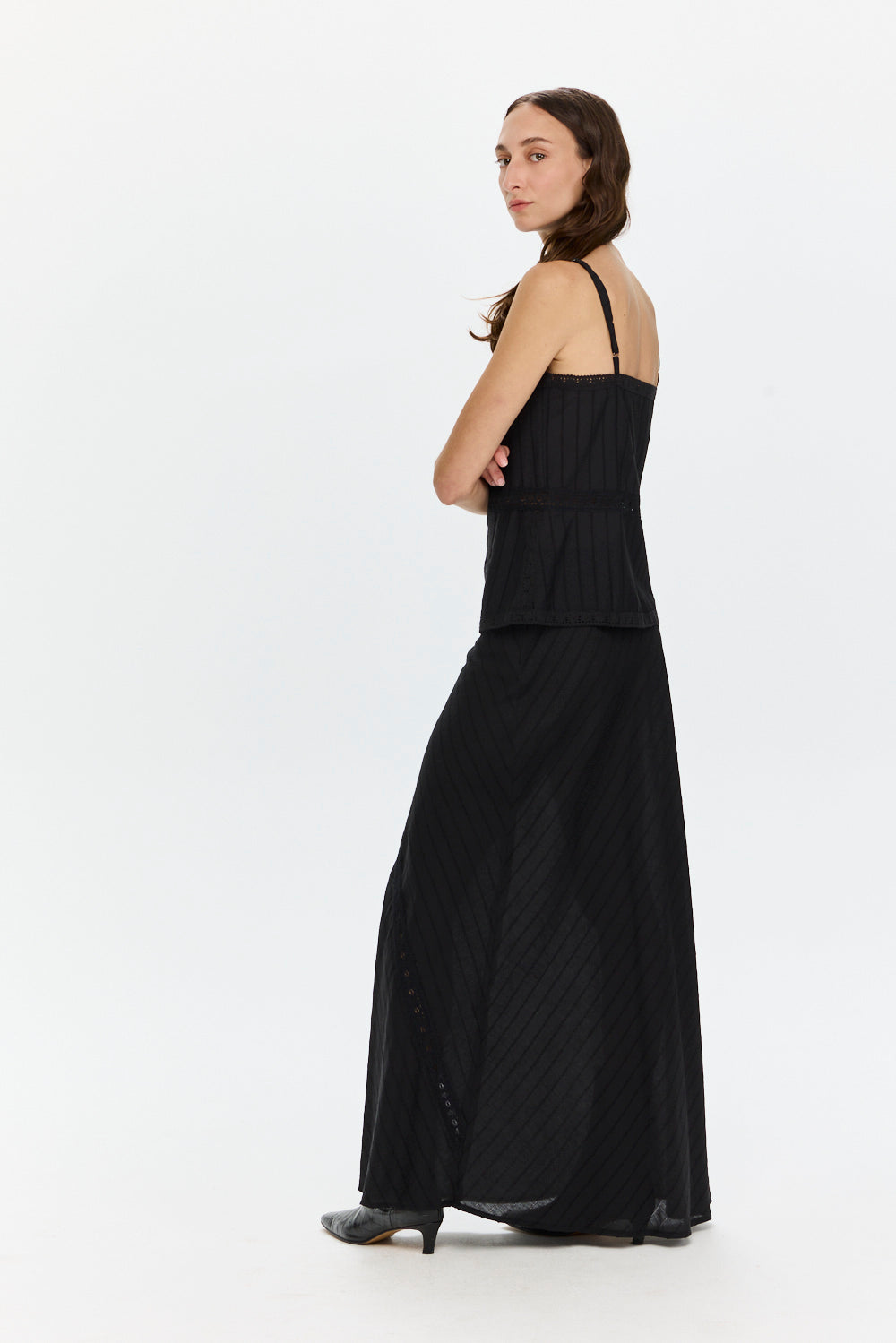 Camille Lace Skirt Black