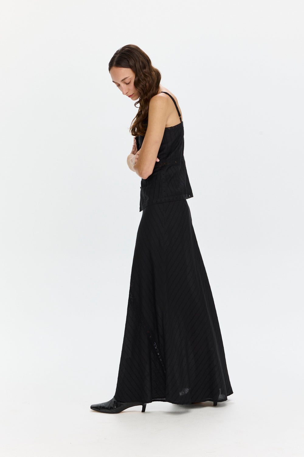 Camille Lace Skirt Black