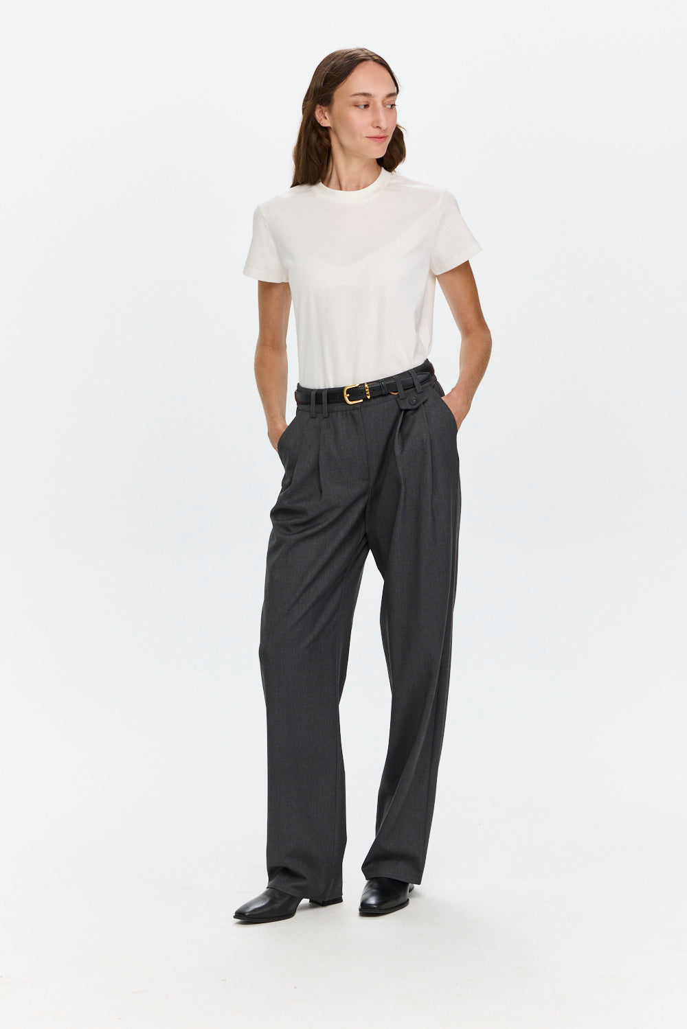 Noah Tailored Pants Grey