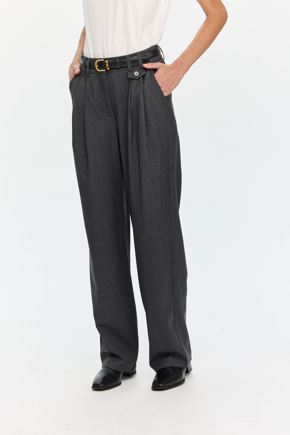 Noah Tailored Pants Grey