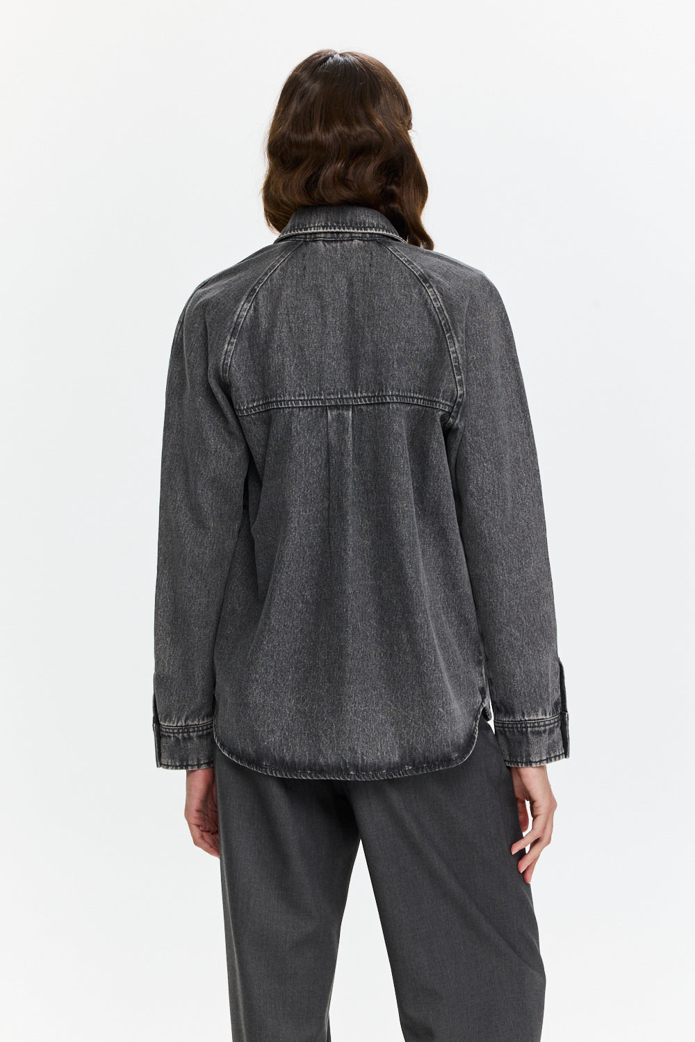 Denim Shirt Washed Grey