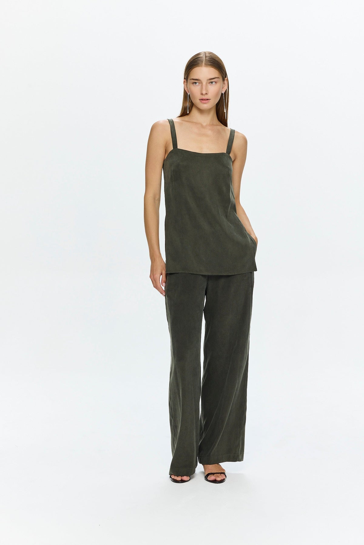 Alex Cupro Pants Olive