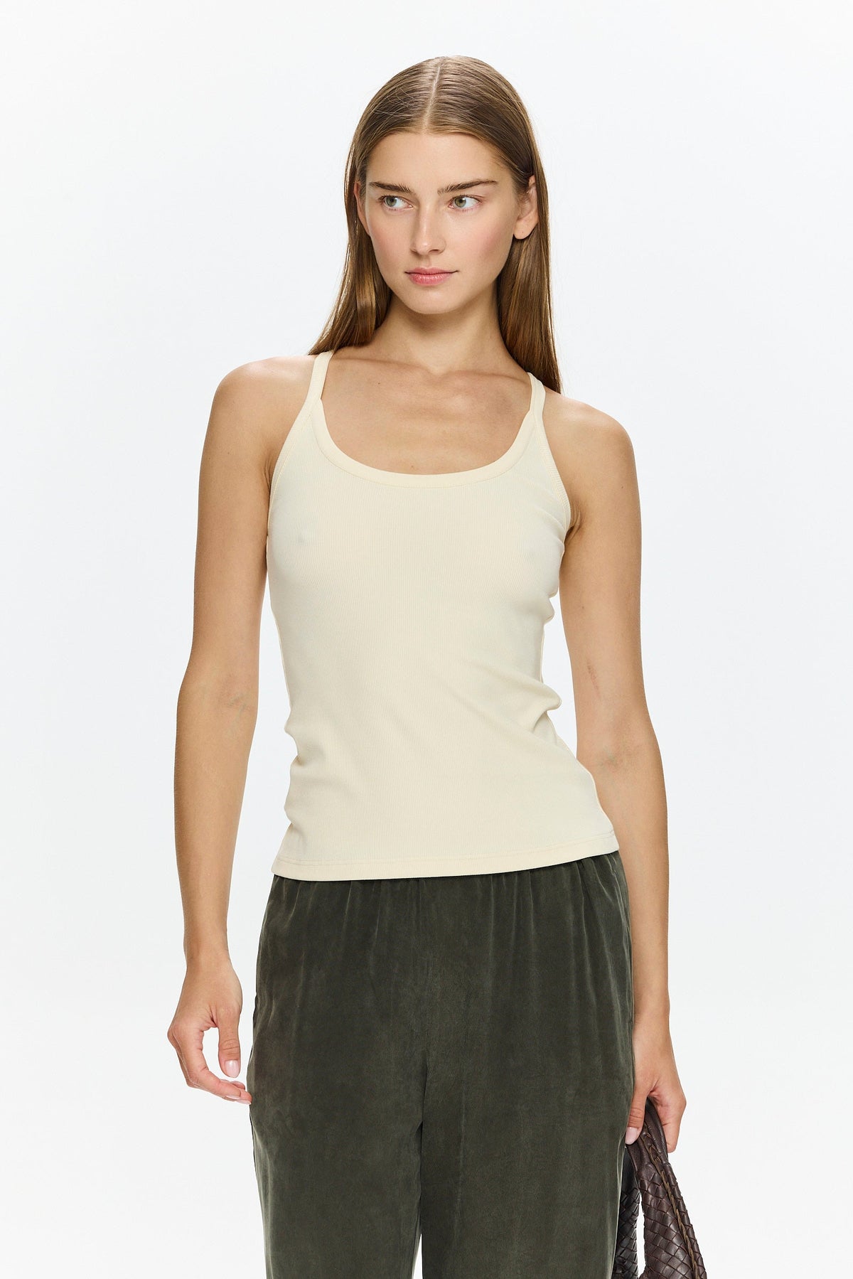 Lin Scop-neck Top Butter Yellow