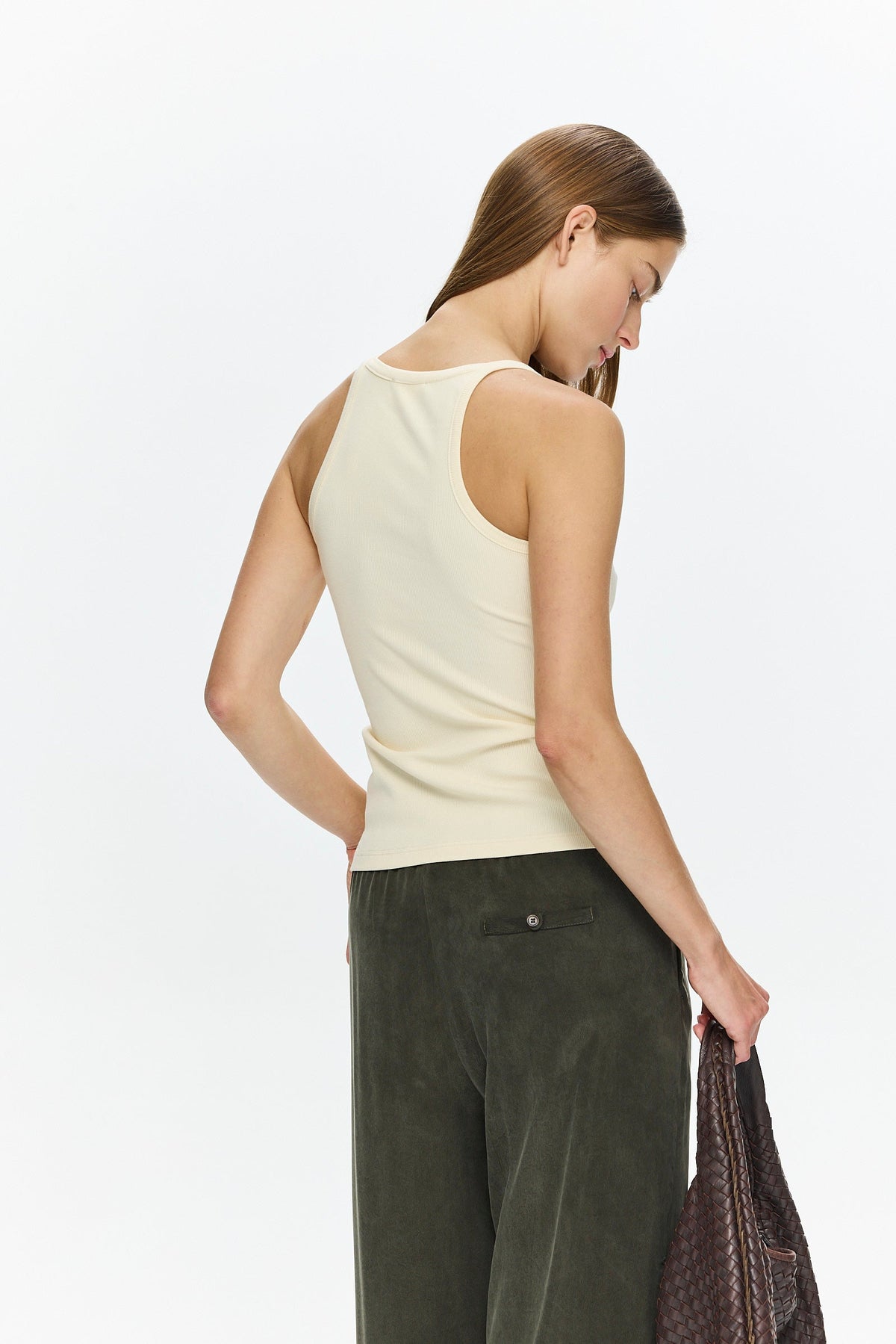 Lin Scop-neck Top Butter Yellow