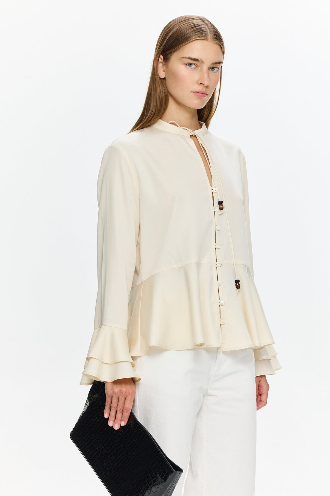 Charlotte Blouse Tencel Creme