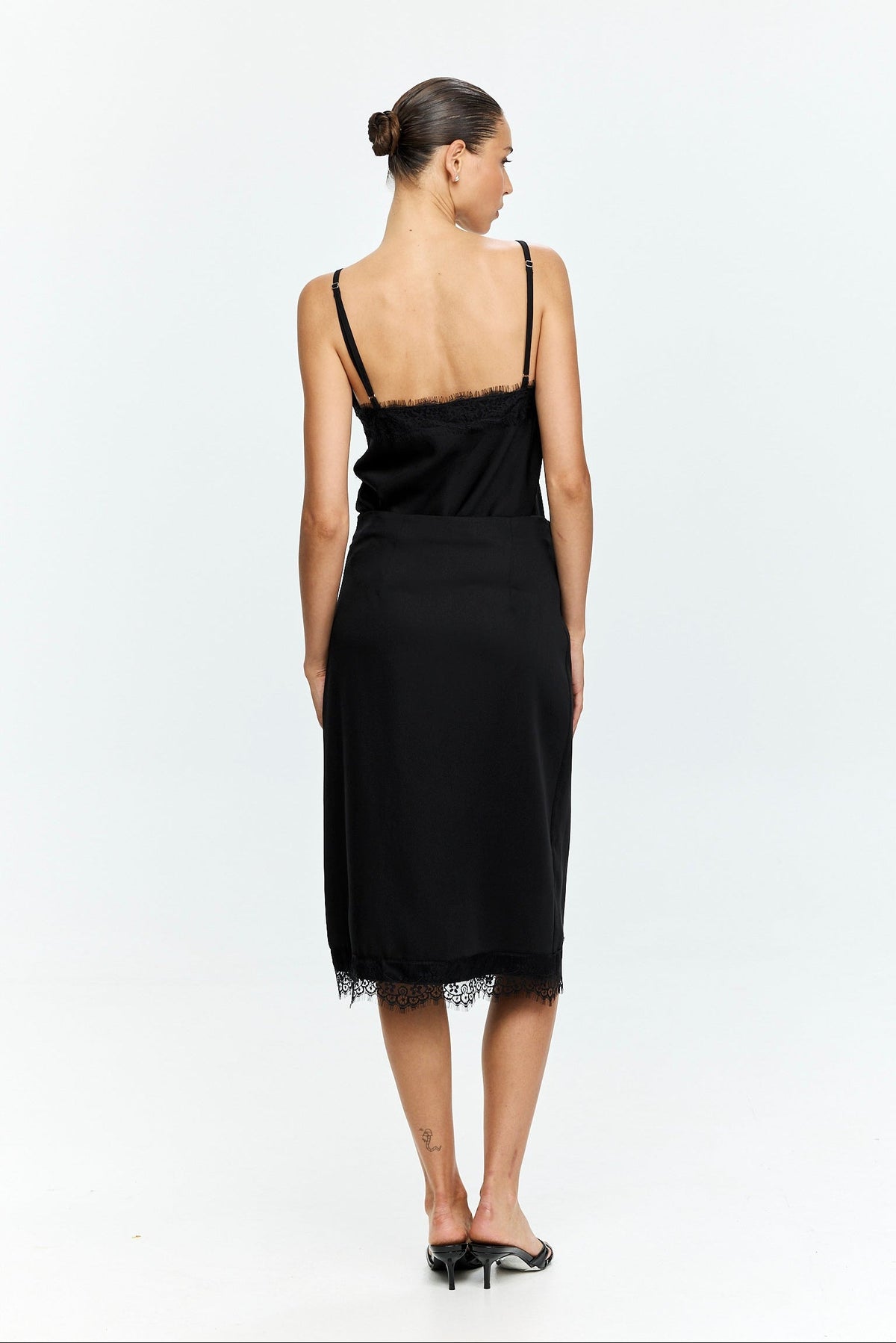 Celine Lace Skirt Black