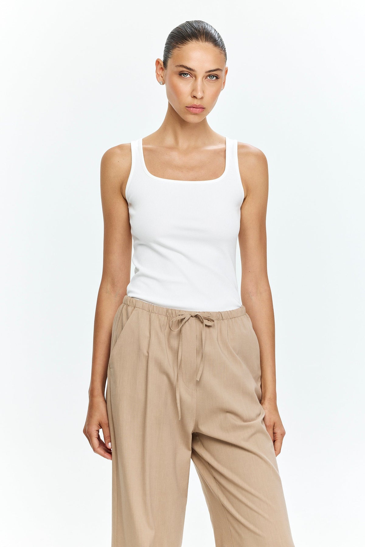 Chloe Tank Top White
