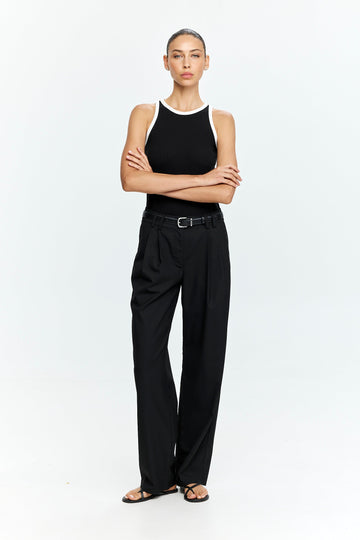 Noah Semi Tailored Pants Black