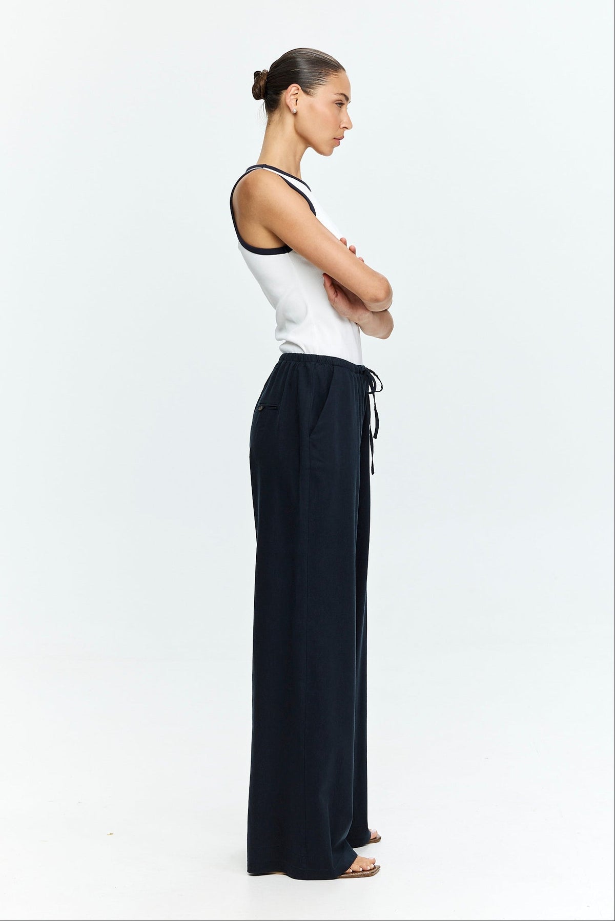 Uma Pants Cotton Blue
